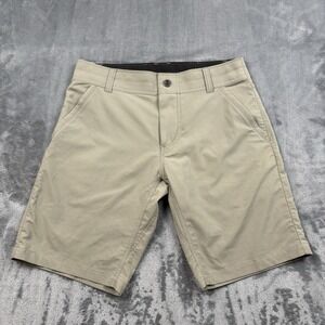 Kuhl Shorts Mens 31 Khaki Stretch Shift Amphibia Hiking Drawstring Utility